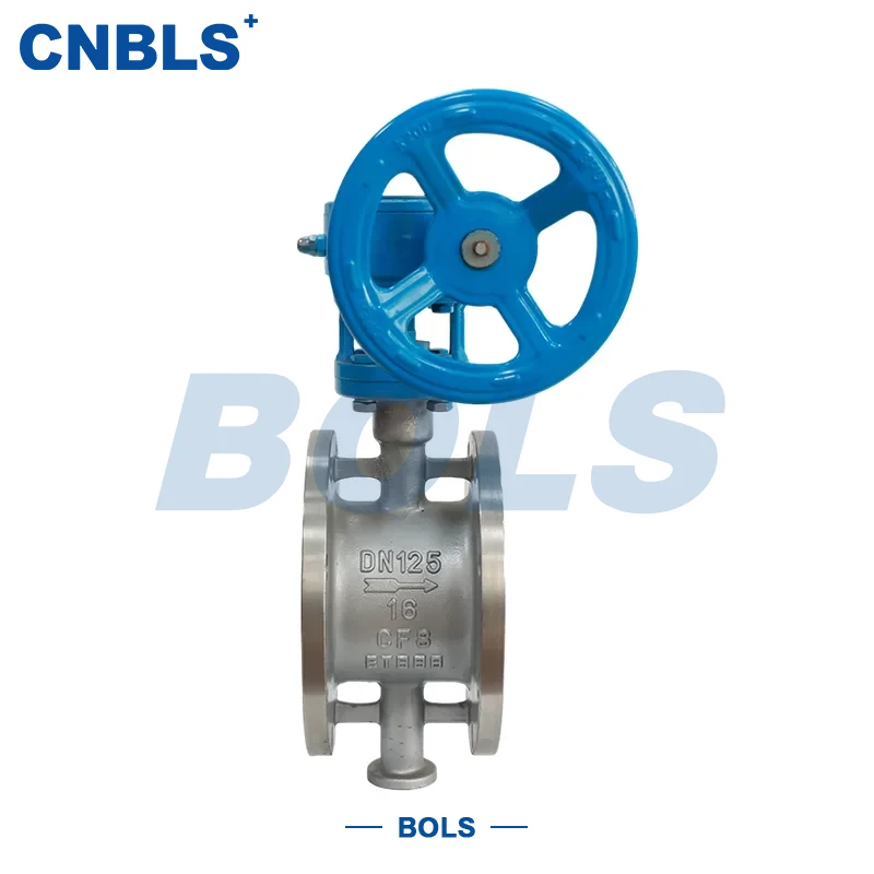 Vannes papillon télescopiques en acier inoxydable à étanchéité métallique